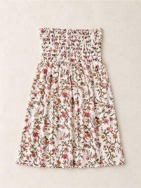 Raviya Floral Strapless Dress with Smocked Top / Pink, Lavender, Olive Floral